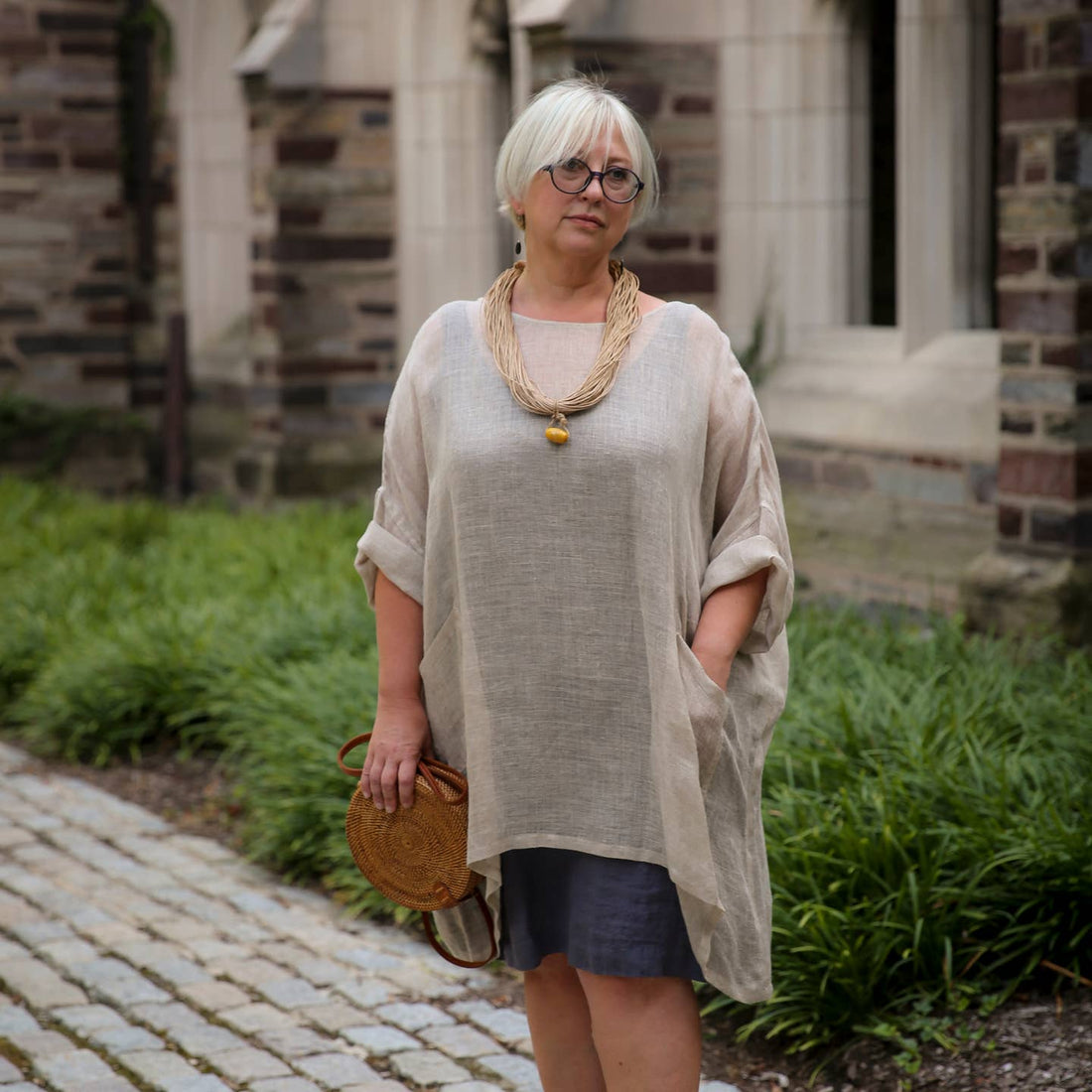 Linen Sheer ( Gauze) Tunic