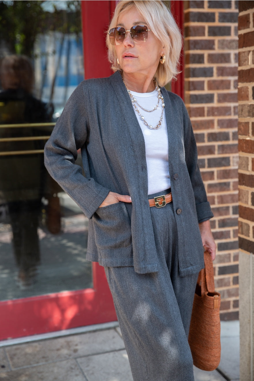 Merino Wool Wide Leg Pants