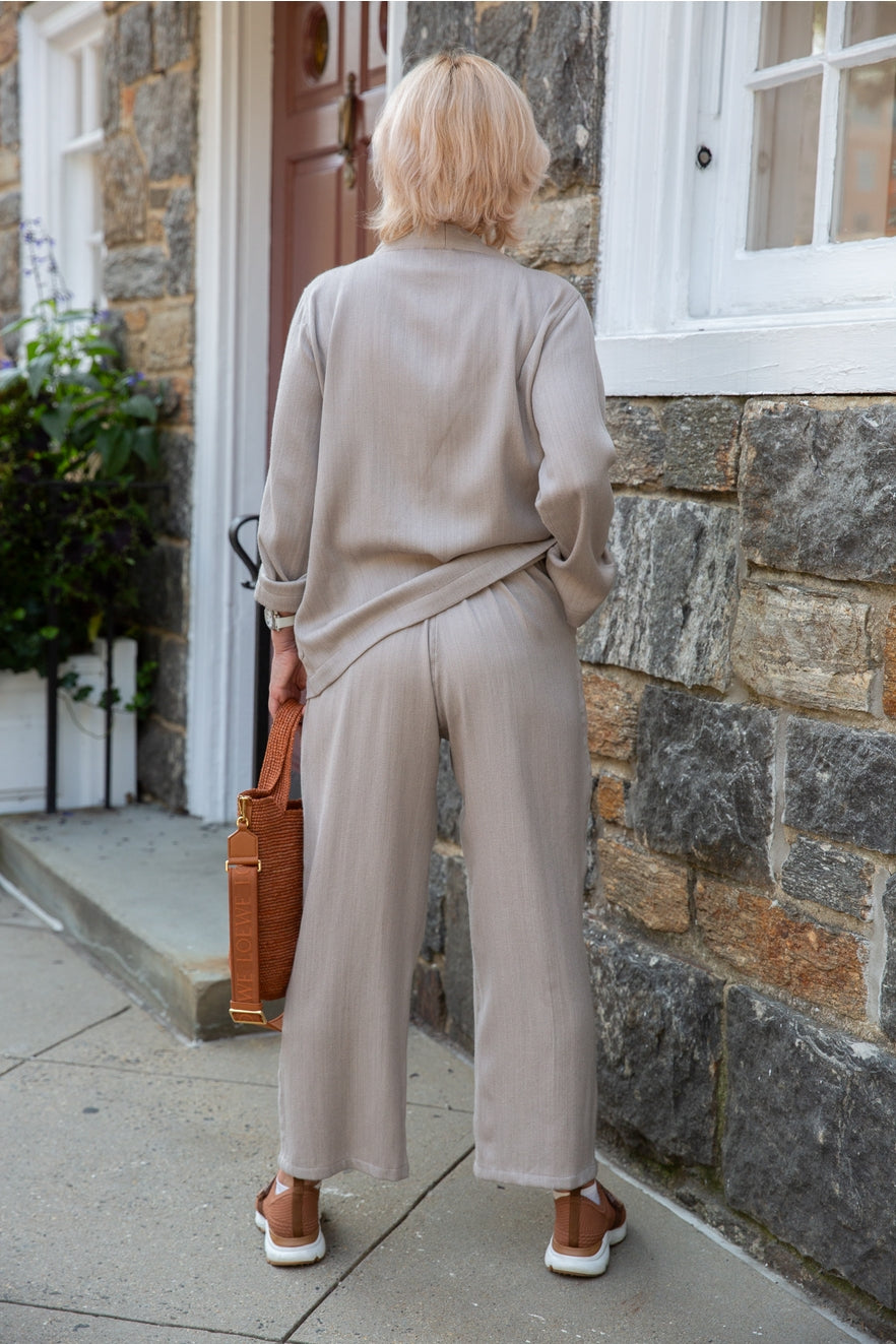 Merino Wool Wide Leg Pants