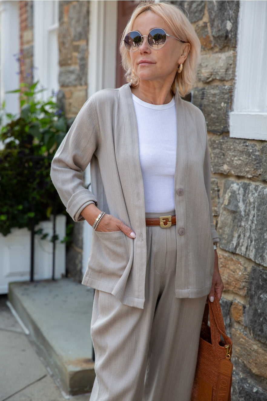 Merino Wool Wide Leg Pants