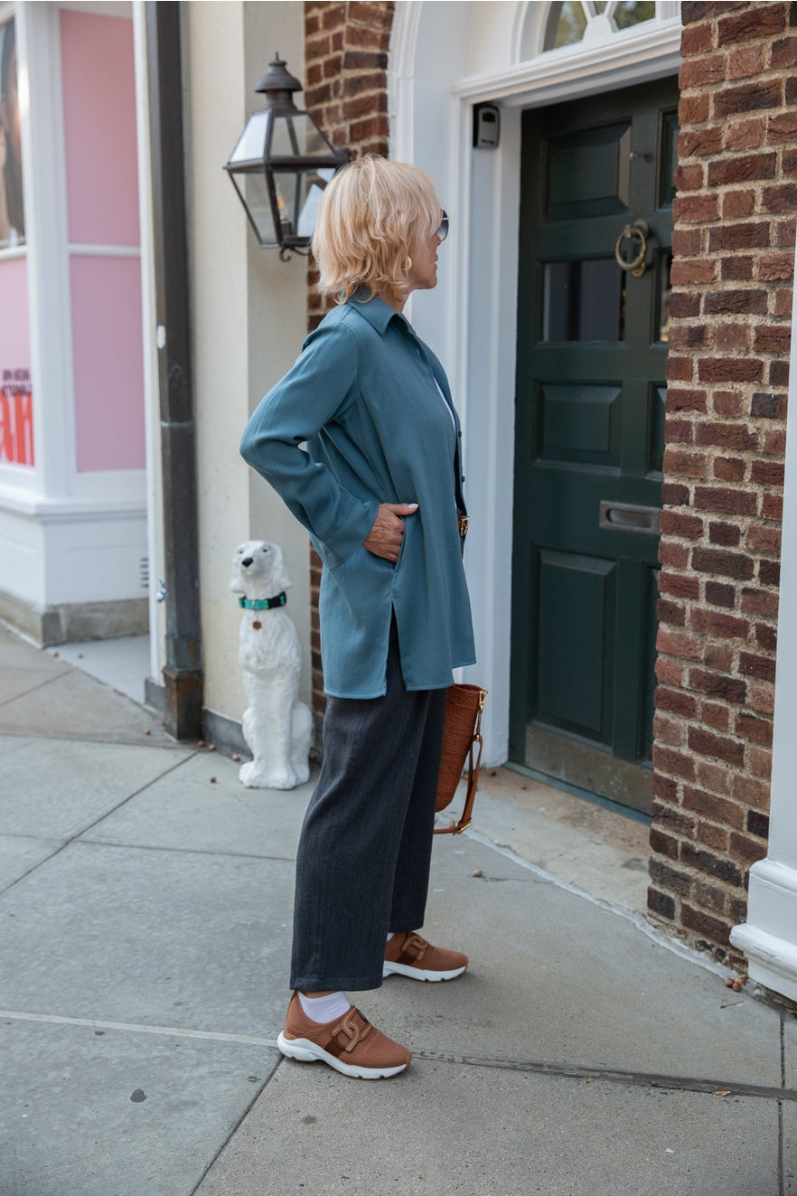 Merino Wool Button Up Shirt/Tunic