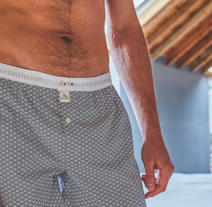 Blue Wave Organic Cotton Boxer Shorts