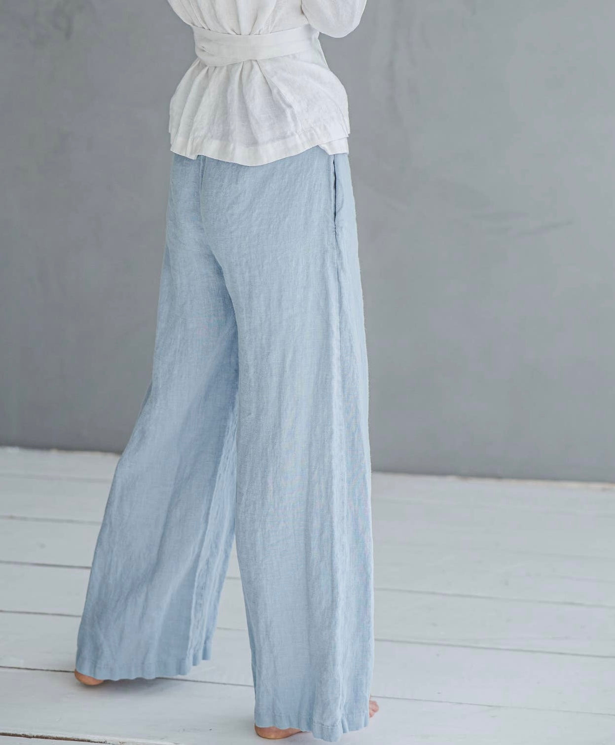 Long Linen Pants Wide Leg, Linen Culottes