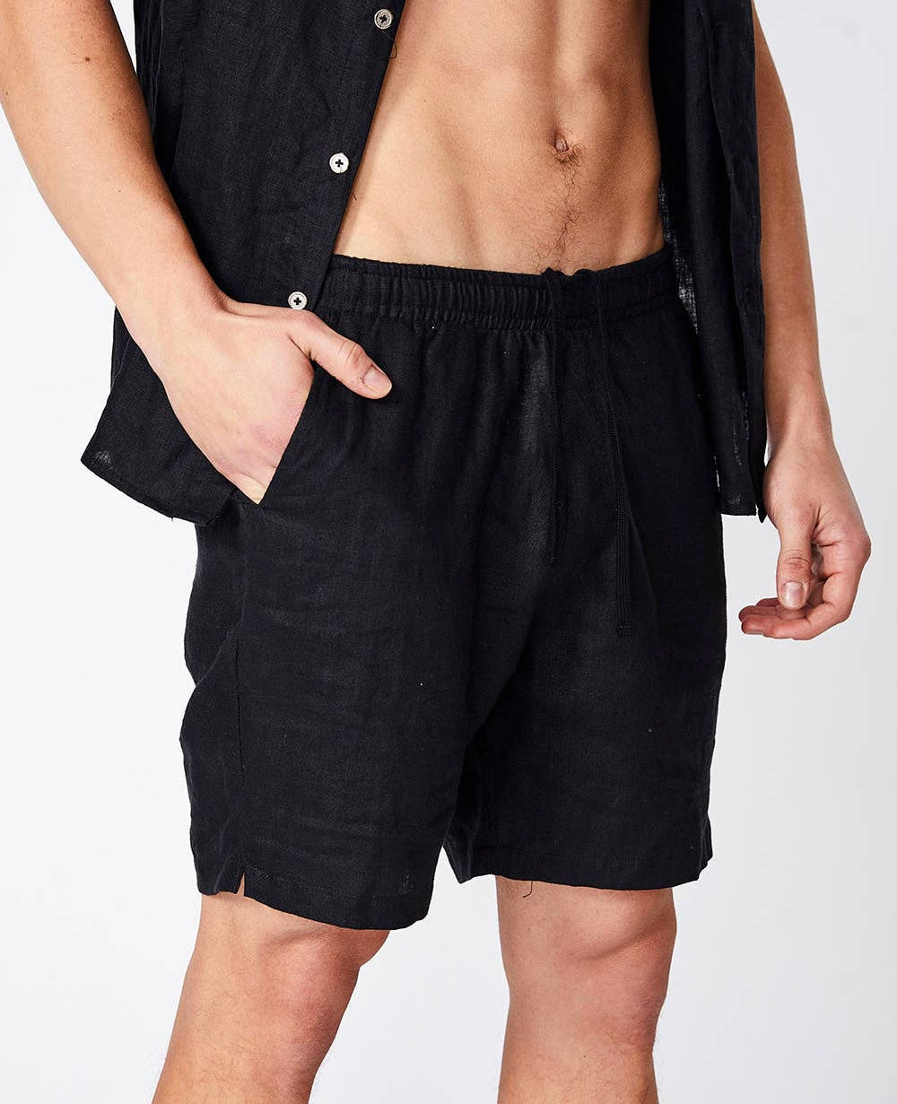 100% Organic Linen Shorts