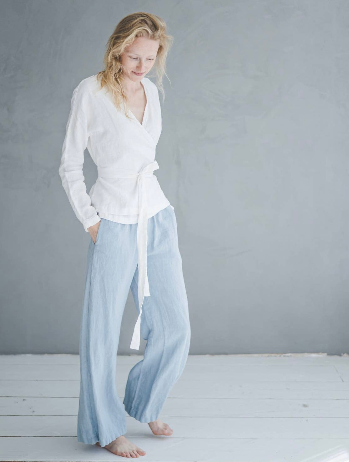 Long Linen Pants Wide Leg, Linen Culottes