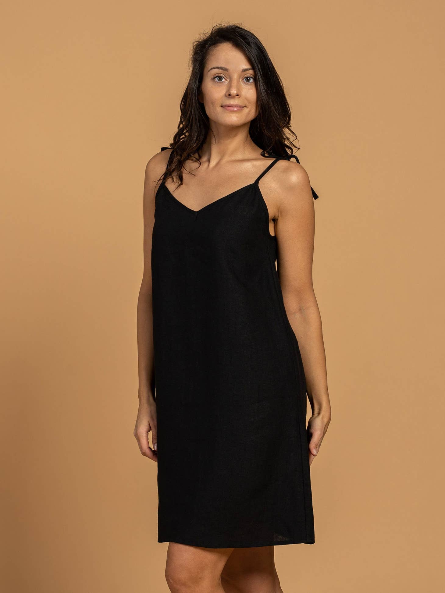 Organic 100% Linen Slip Dress – Liv