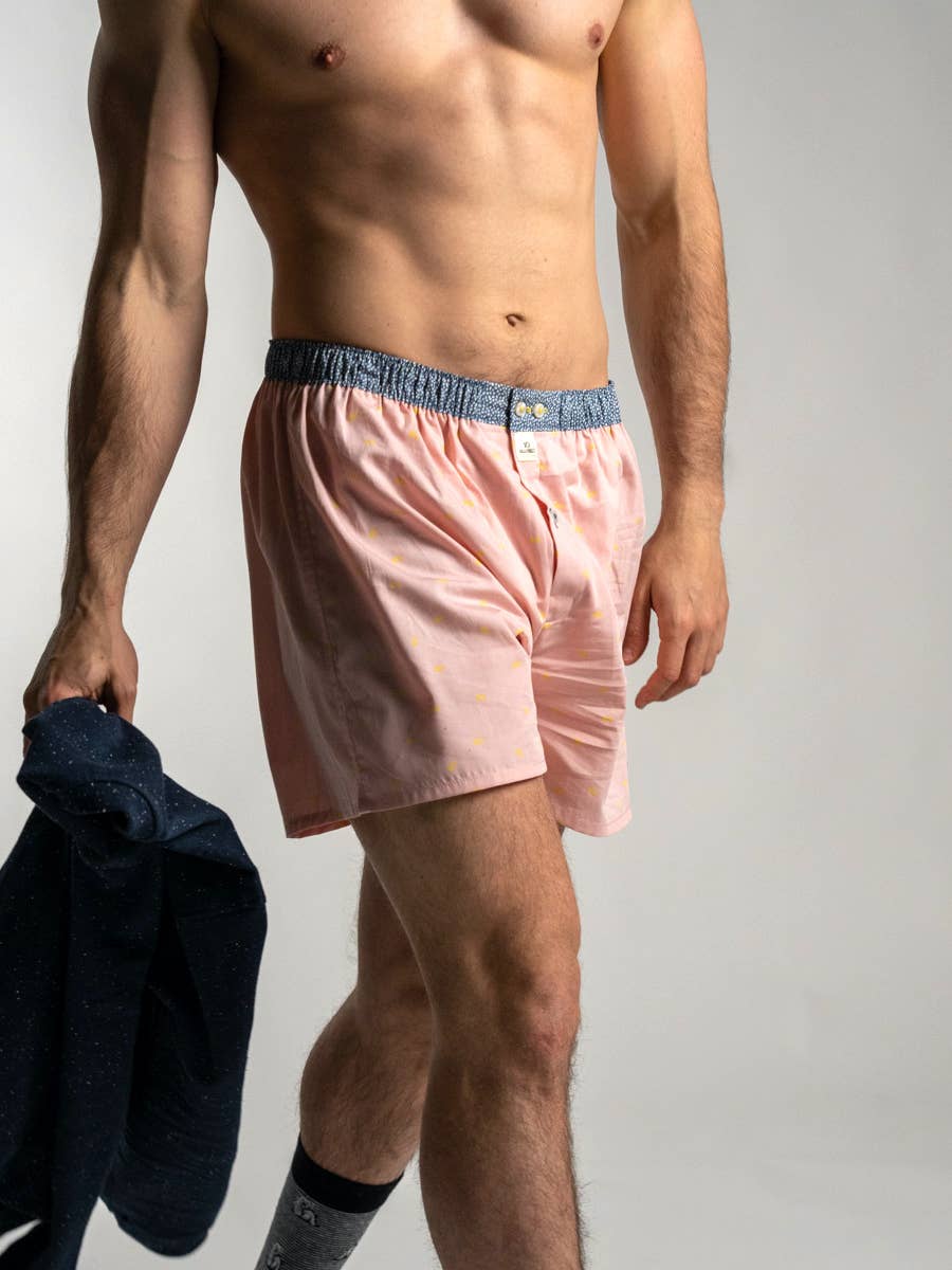 Billy Pink Organic Cotton Boxer Shorts